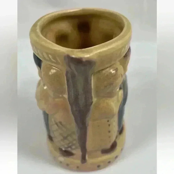 Vintage Ceramic Miniature Pitcher Creamer 3 Children Goose Hand Painted 1971 VTG - Picture 3 of 8